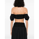 Ermanno Scervino Off-shoulder Lace detail cotton top D464L611OVZ95708-P25