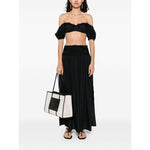 Ermanno Scervino Off-shoulder Lace detail cotton top D464L611OVZ95708-P25