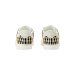 Burberry Leather, suede and check sneakers 8069089A9022-AI25