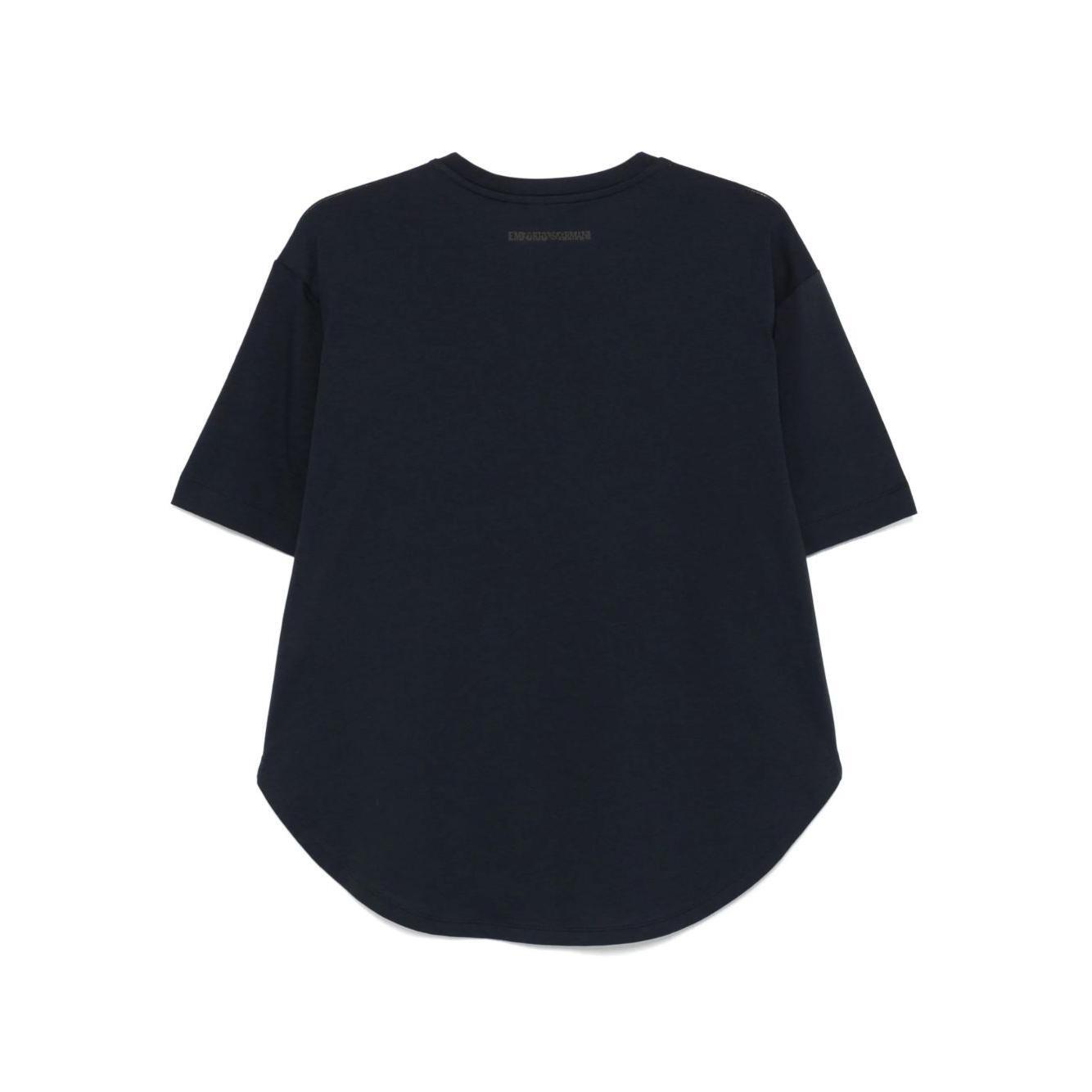 Emporio Armani logo embroidered T-shirt EW001132AF13318UB115-P25