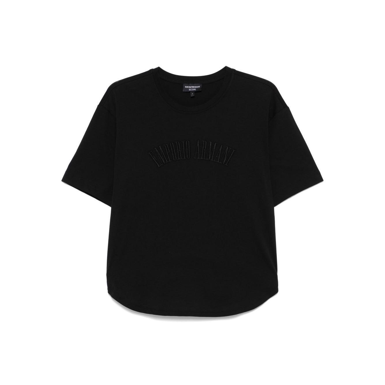 Emporio Armani logo embroidered T-shirt EW001132AF13318UC001-P25