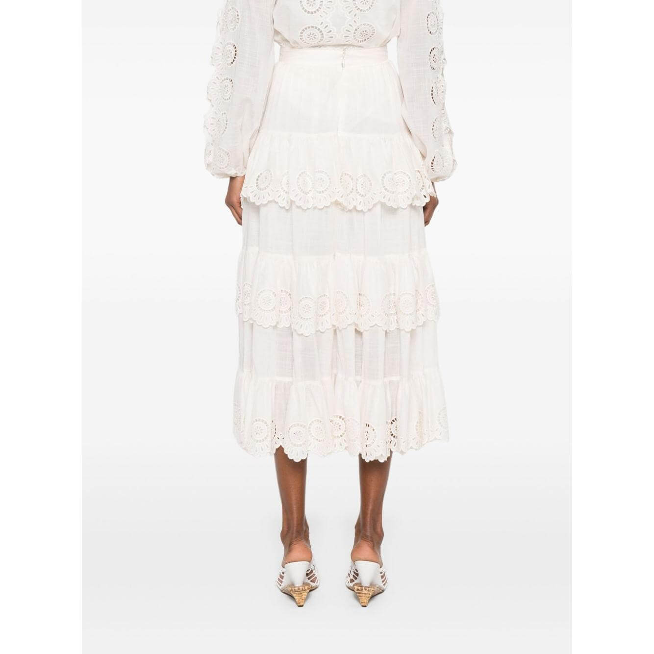 Zimmermann Skirts Ivory 4283SSS252IVO-AI25