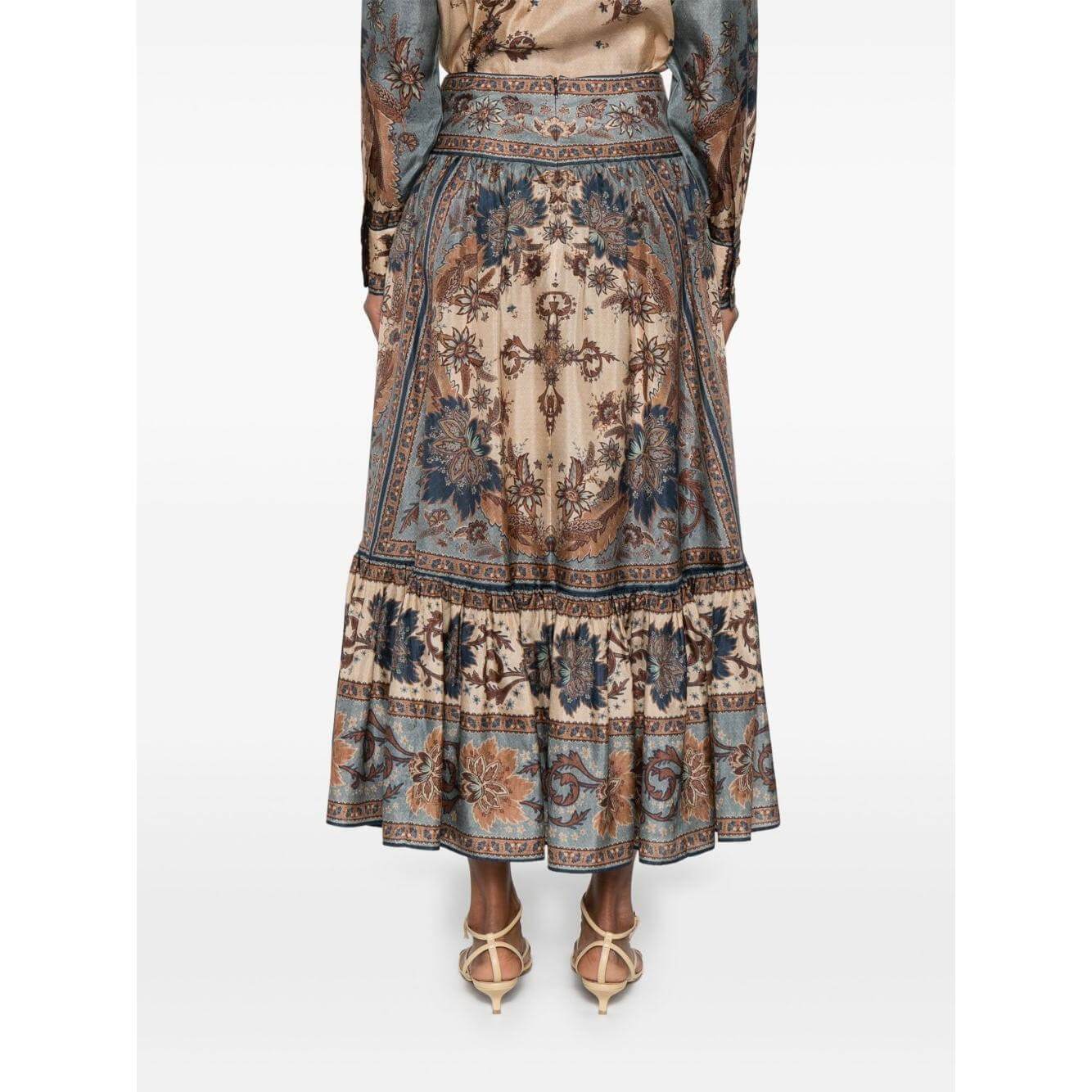 Zimmermann Skirts Blue 3479SSS253BLCMINFLO-AI25