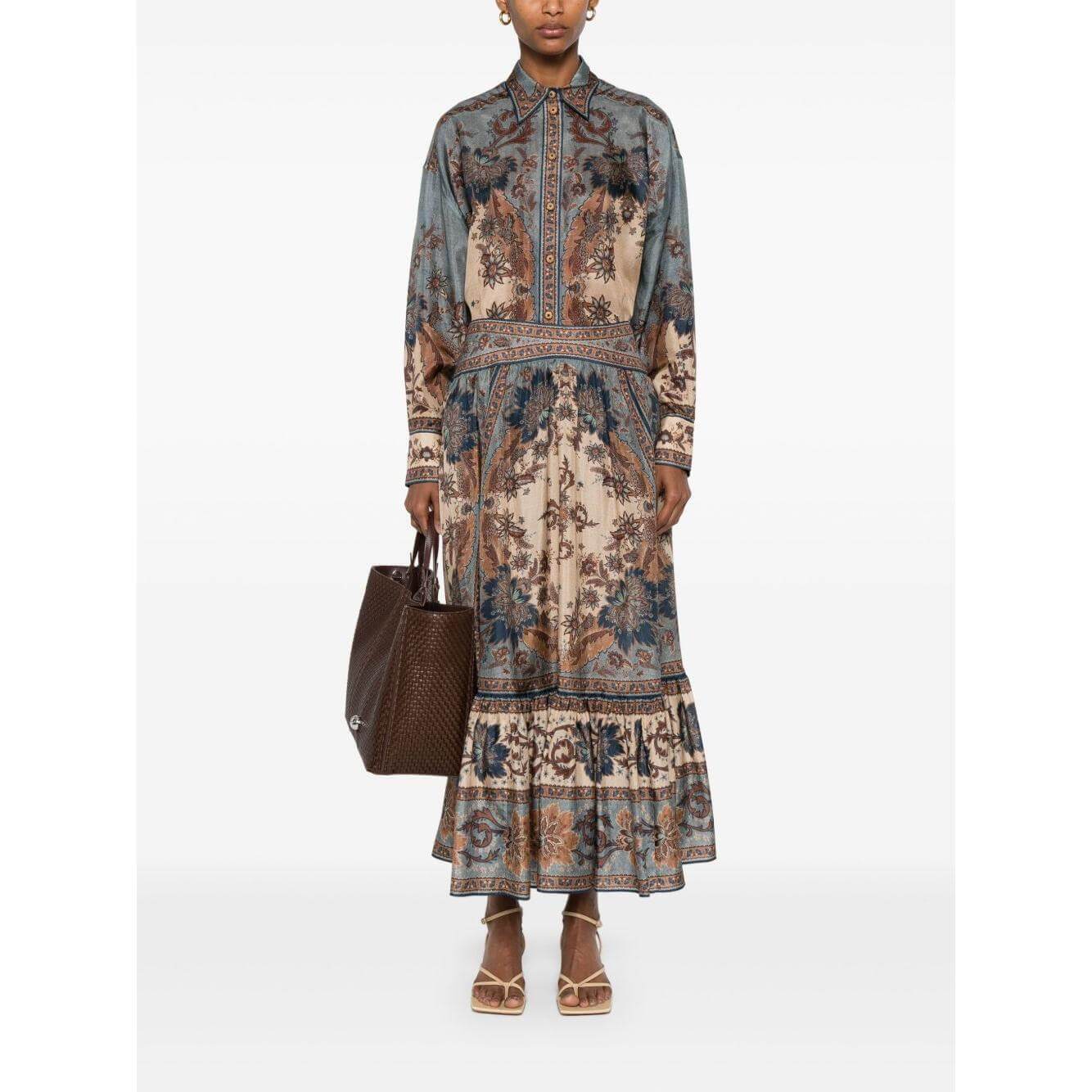 Zimmermann Skirts Blue 3479SSS253BLCMINFLO-AI25