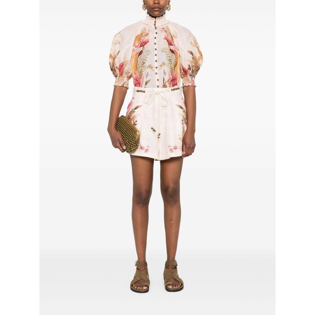 Zimmermann Shirts Beige 4556TSS253CRMPLMFLO-AI25