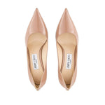 Jimmy Choo Love 65 Ballet-Patent-Leather Pumps with JC Emblem