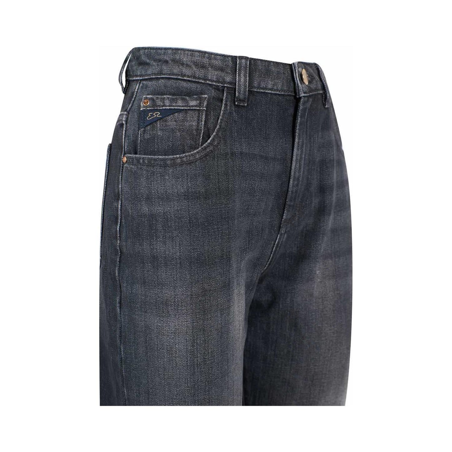 Yes Zee Black Cotton Women's High-Waisted Jeans YE-7778-W25