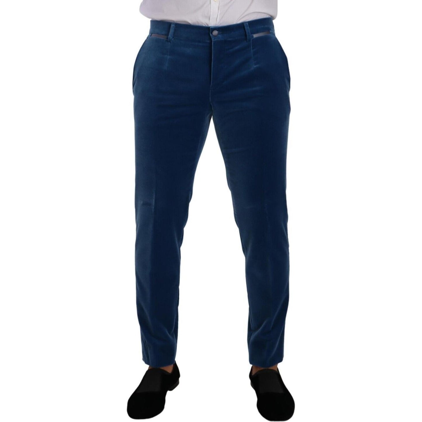 Dolce & Gabbana Blue SICILIA Velvet Slim Fit 2 Piece Suit KOS1929 - 48