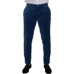 Dolce & Gabbana Blue SICILIA Velvet Slim Fit 2 Piece Suit KOS1929 - 48