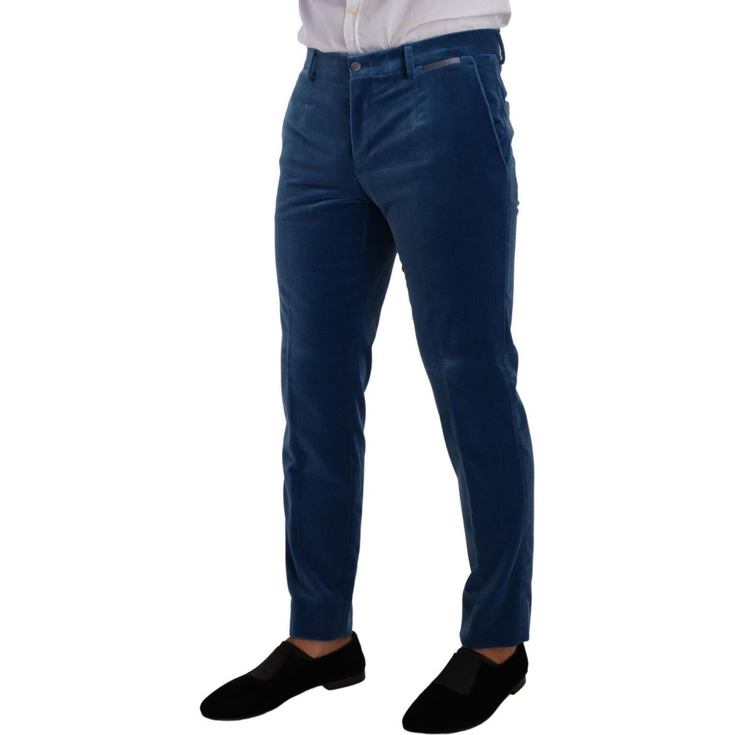 Dolce & Gabbana Blue SICILIA Velvet Slim Fit 2 Piece Suit KOS1929 - 48