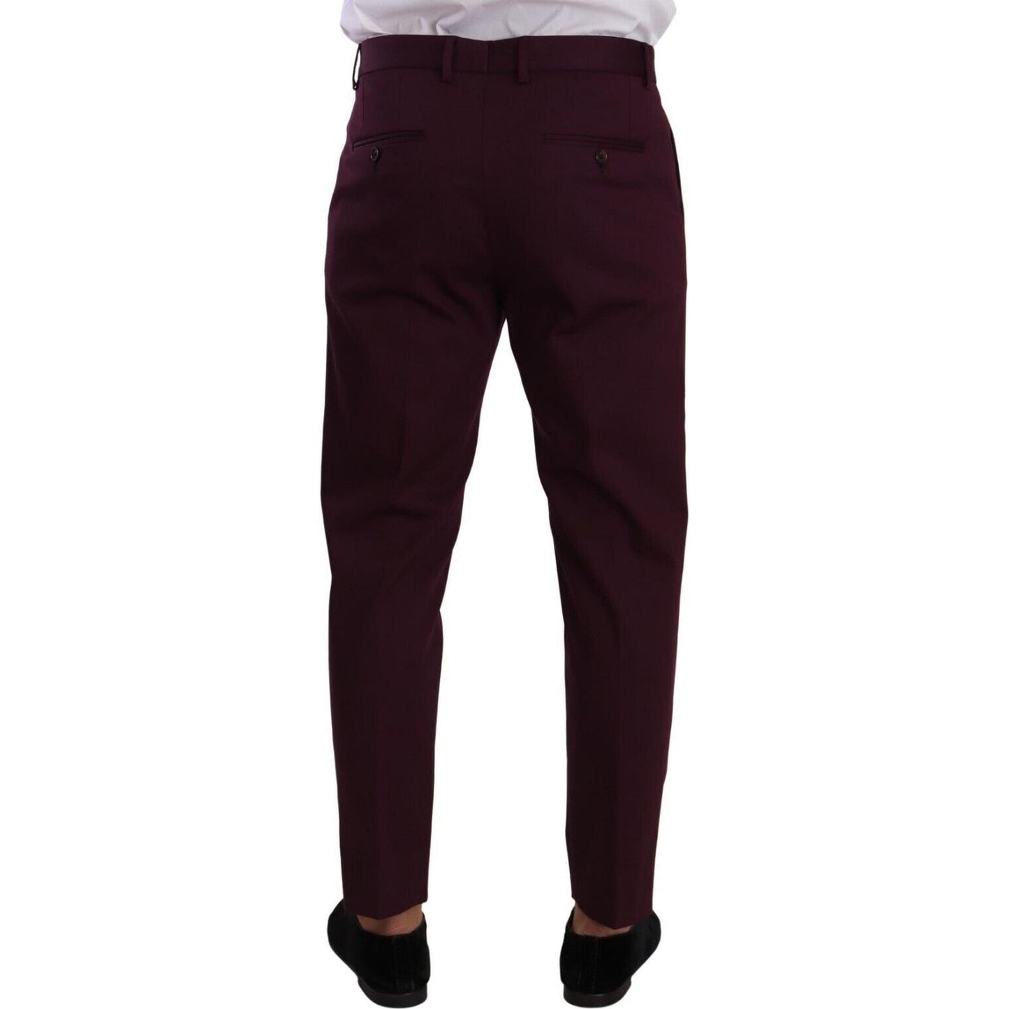 Dolce & Gabbana Purple Cotton Tapered Chinos Dress Pants PAN72764 - 48