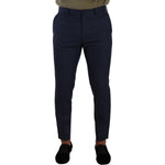 Dolce & Gabbana Dark Blue Wool Skinny Formal Dress Pants PAN72899 - 48