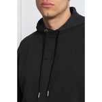 Hugo Boss Elegant Dark Blue Cotton Hooded Sweatshirt 9001071103