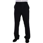 Domenico Tagliente Blue Polyester Single Breasted Formal Suit KOS1948 - 49