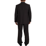 Domenico Tagliente Gray Polyester Single Breasted Formal Suit KOS1943 - 53