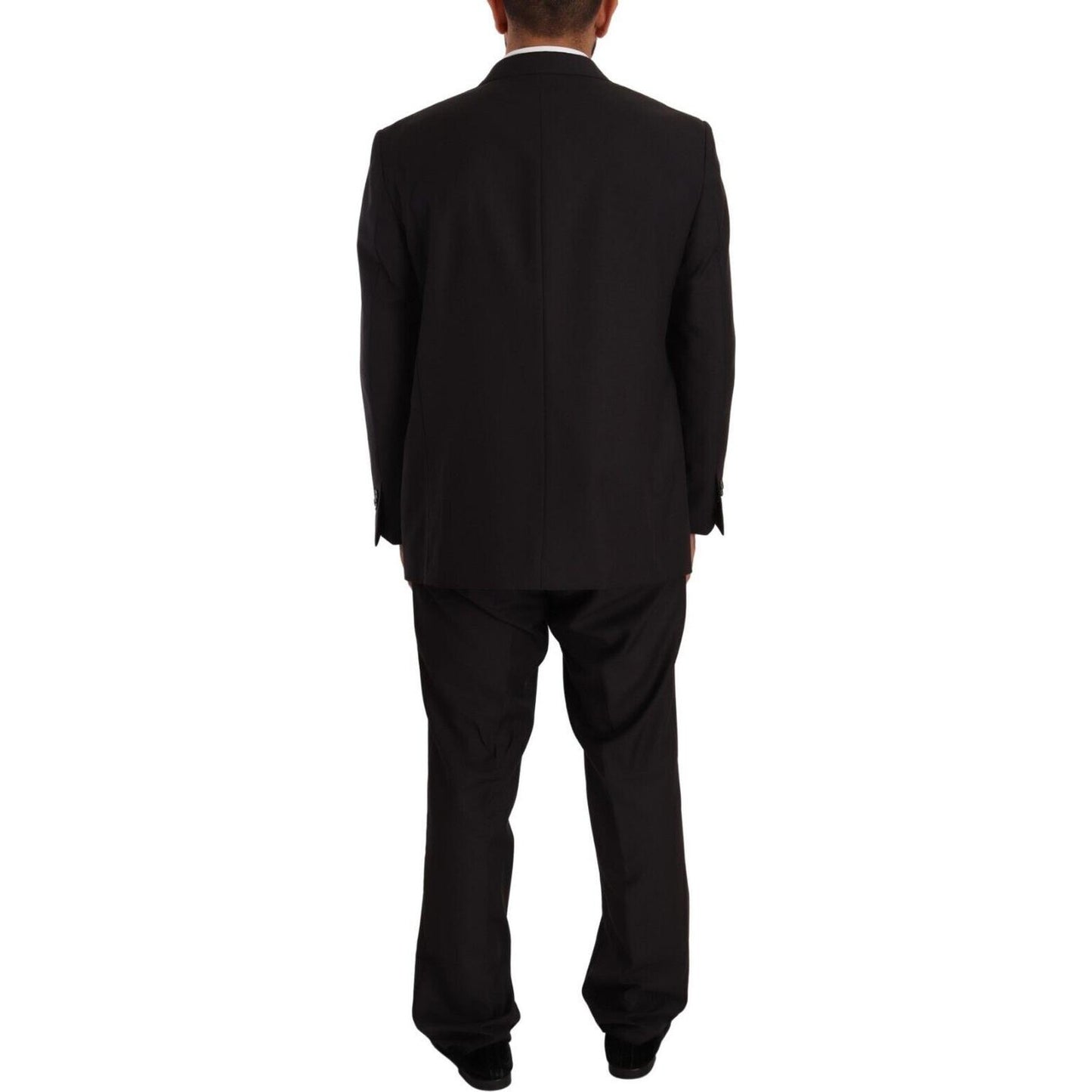 Domenico Tagliente Gray Polyester Single Breasted Formal Suit KOS1967 - 55