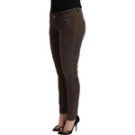 Acht Brown Cotton Slim Fit Denim Low Waist Jeans PAN71197 - 40
