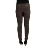 Acht Brown Cotton Slim Fit Denim Low Waist Jeans PAN71197 - 40