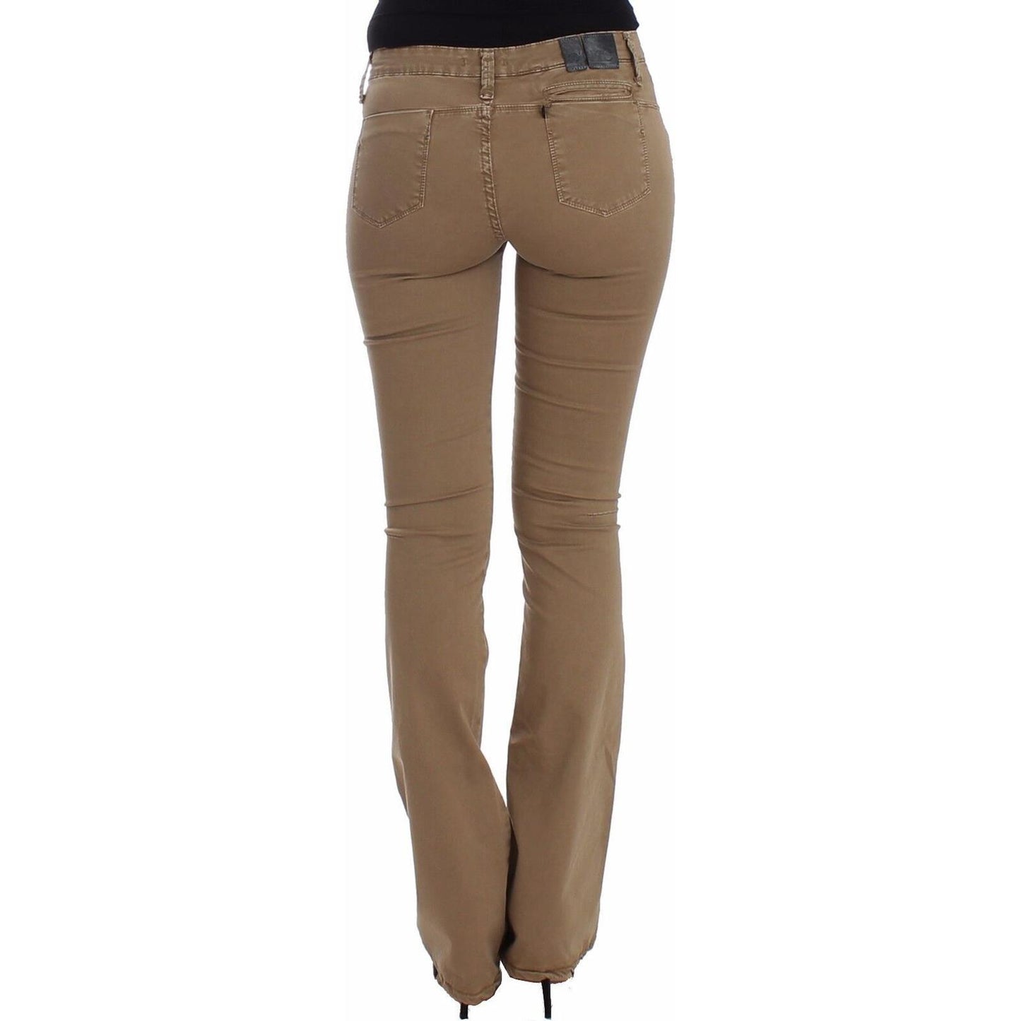 Costume National Beige Straight Leg Denim Pants Stretch Jeans SIG12464- 26