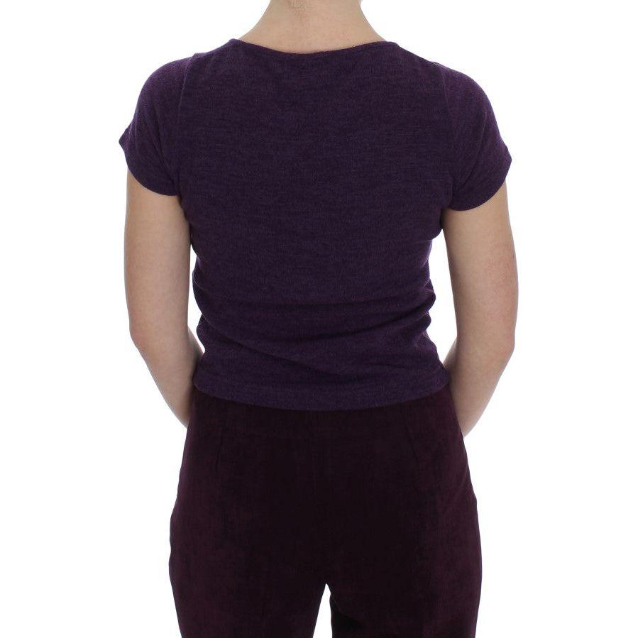 BENCIVENGA Purple Wool Suit T-Shirt Set SIG30893-2