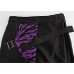 Exte Black Wool Silk Above Knee Straight Skirt SIG32485-2