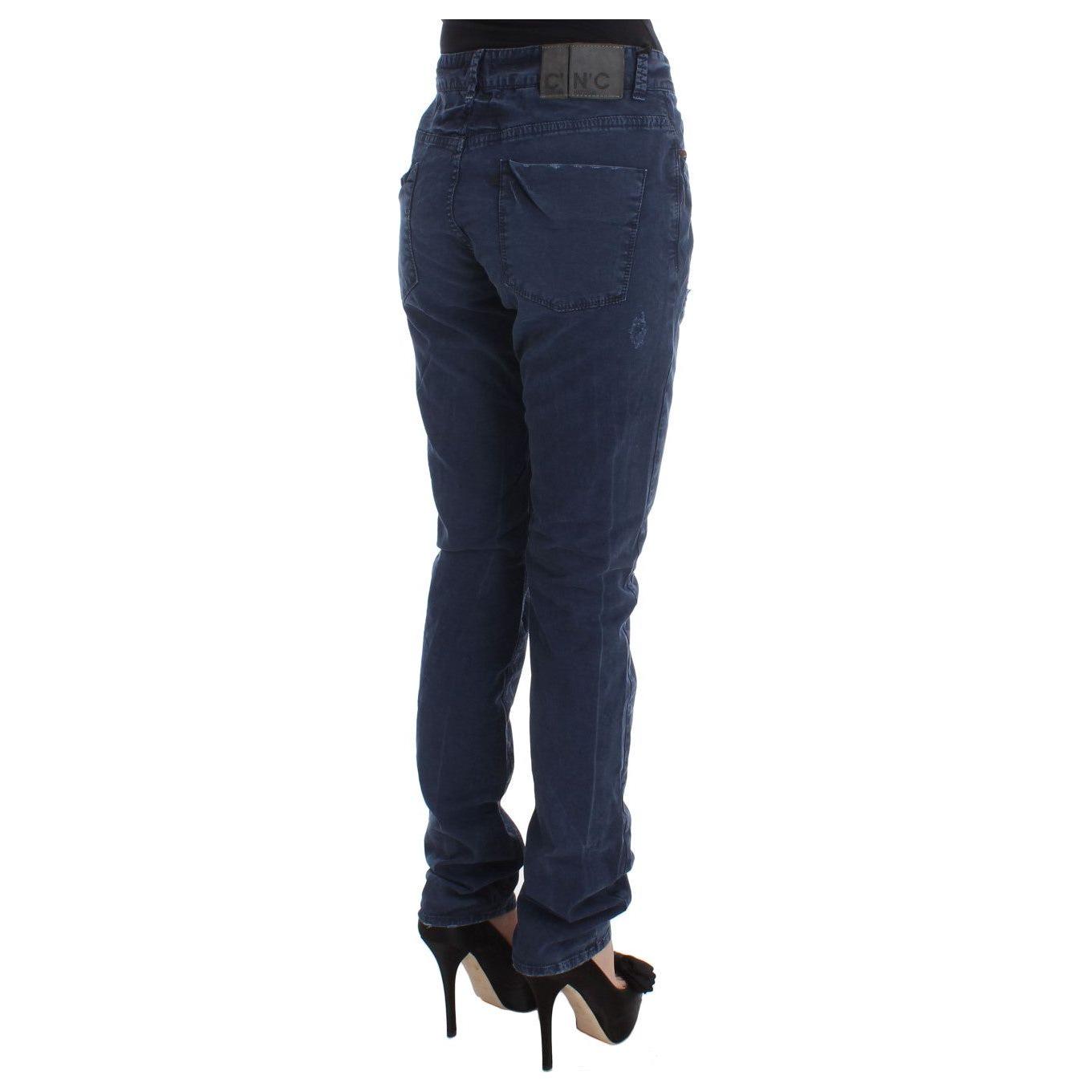 Costume National Blue Cotton Blend Denim Jeans SIG30114-2