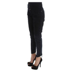 Costume National Black Cotton Slim Fit Cropped Jeans SIG30119-3