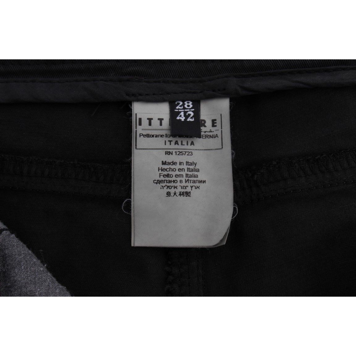 Costume National Black Cotton Capri Cropped Denim Jeans SIG32587-1
