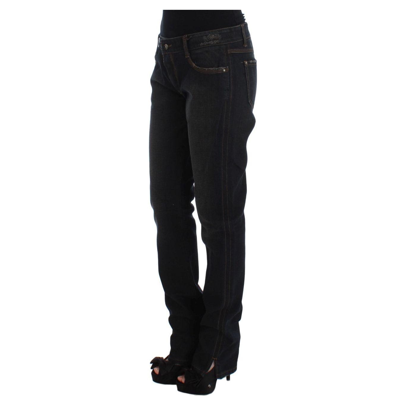 Ermanno Scervino Blue Wash Cotton Boyfriend Jeans SIG30276-4