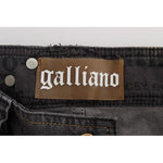 John Galliano Gray Wash Cotton Blend Slim Fit Stretch Jeans SIG30178-4