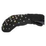 Dolce & Gabbana Gray Wool Shearling Studded Gloves LB133-1