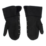 Dolce & Gabbana Gray Wool Shearling Studded Gloves LB133-1