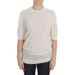 Dolce & Gabbana White 100% Cashmere Sweater DRE10087-1