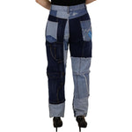 Dolce & Gabbana Multicolor Patchwork High Waist Denim Jeans PAN73102 - 46