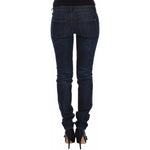 Ermanno Scervino Blue Slim Jeans Denim Pants Skinny Leg Stretch SIG12473-1