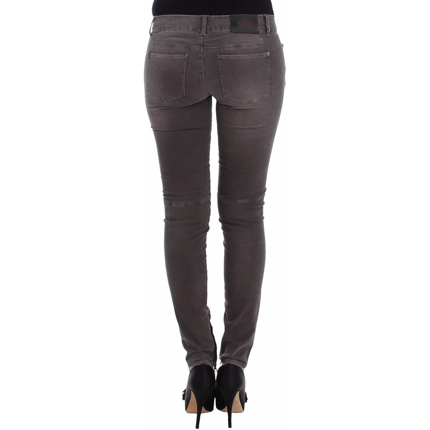 Ermanno Scervino Gray Slim Jeans Denim Pants Skinny Leg Stretch SIG12460-1