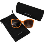 Dolce & Gabbana Orange Acetate Frame Round Shades DG4170PM Sunglasses GLA1155