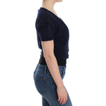 Ermanno Scervino Knit Blue Wool Sweater Cardigan SIG12568-4