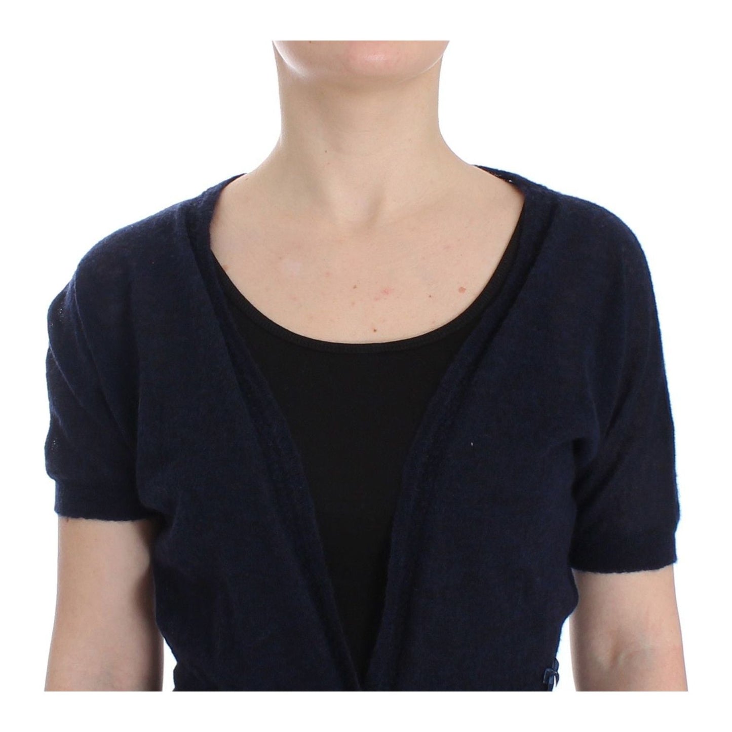 Ermanno Scervino Knit Blue Wool Sweater Cardigan SIG12568-4