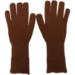 Dolce & Gabbana Brown Cashmere Knitted Hands Mitten Mens Gloves LB3062 - 9
