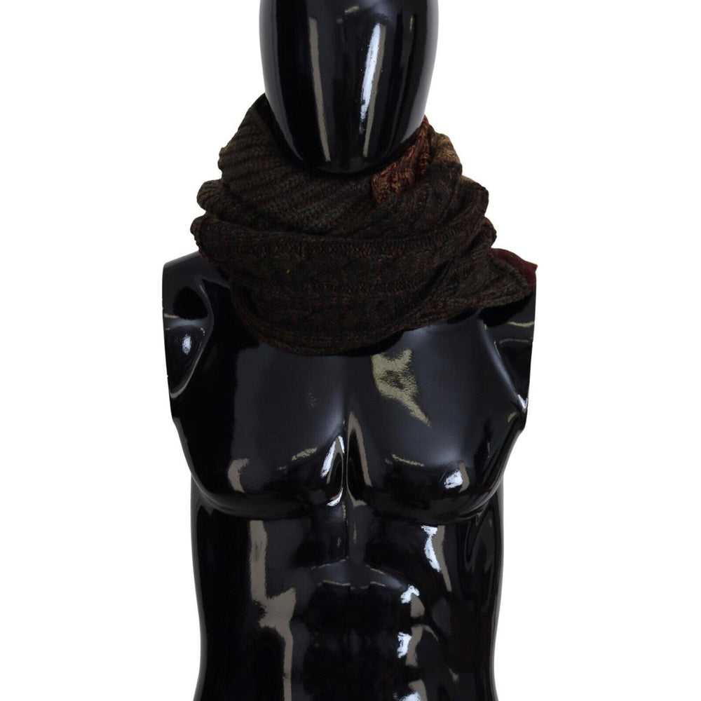 Dolce & Gabbana Multicolor Knitted Men Neck Wrap Shawl Scarf MS6827