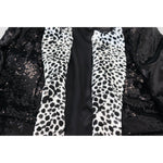 Dolce & Gabbana Black Sequined Cow Pattern Nylon Blazer JKT3432 - 48