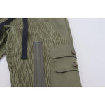 Dolce & Gabbana Green Striped Cargo Zipper Leg Men Trouser Pants PAN74247 - 48