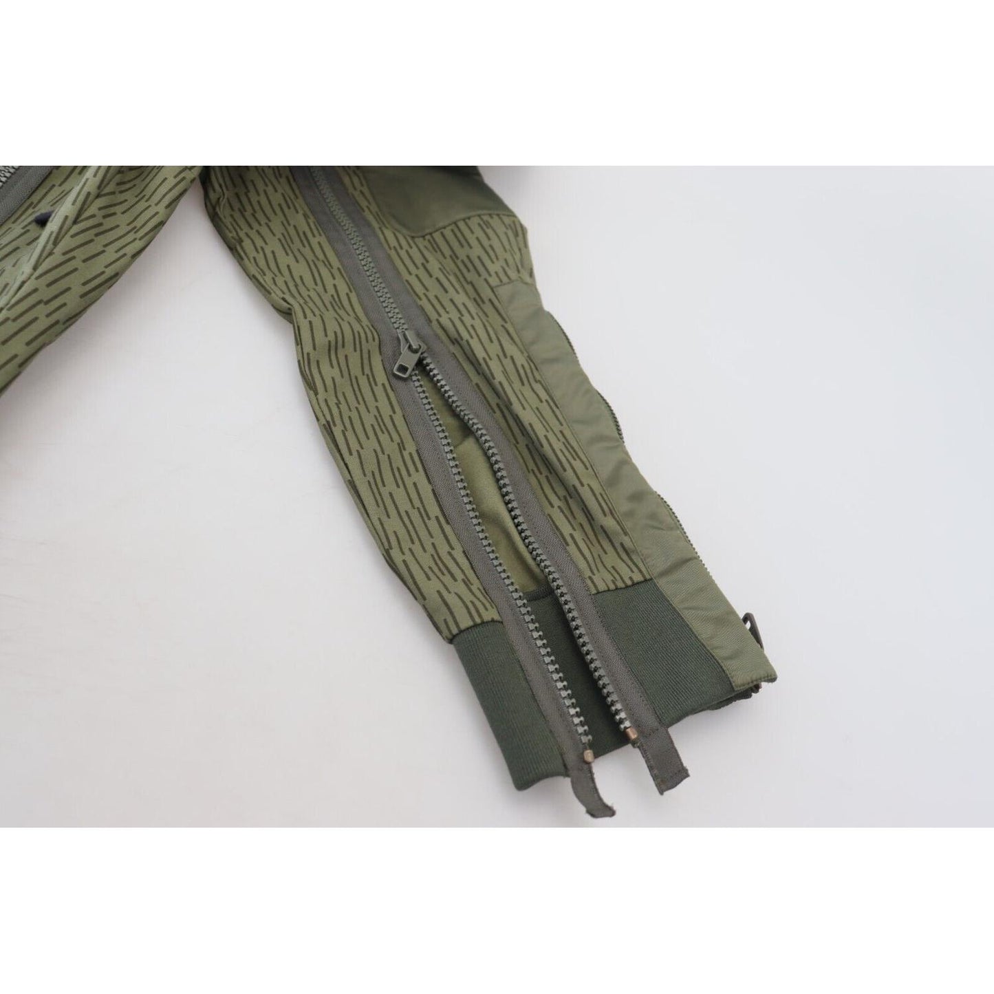 Dolce & Gabbana Green Striped Cargo Zipper Leg Men Trouser Pants PAN74247 - 48