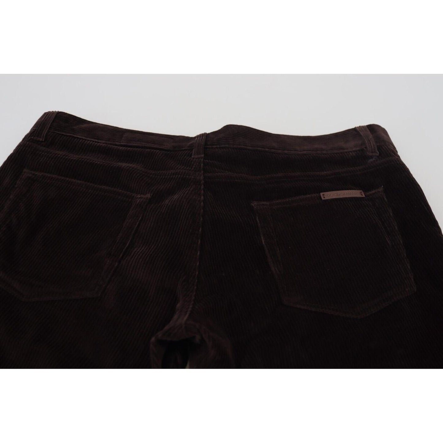 Dolce & Gabbana Brown Corduroy Men Casual Trouser Pants PAN74256 - 50