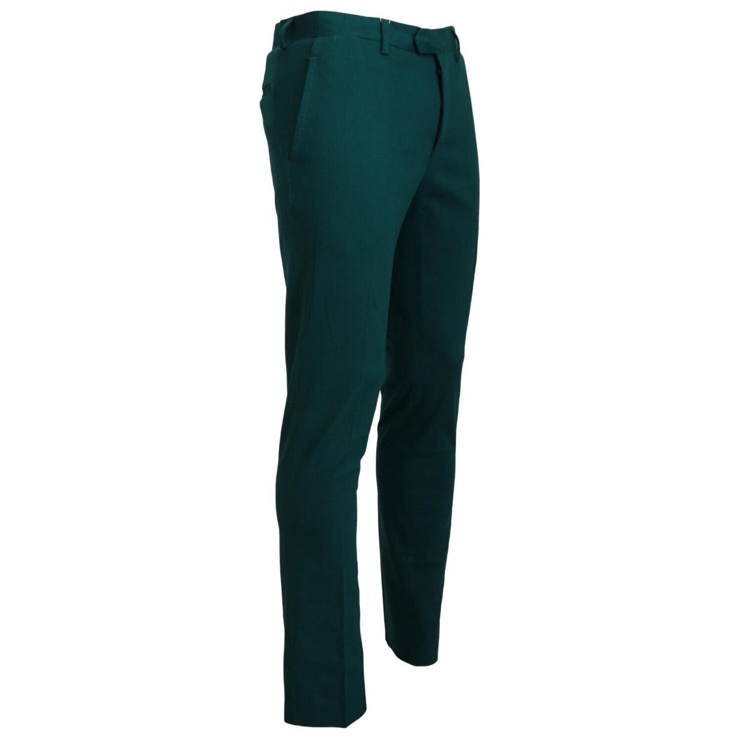 BENCIVENGA Green Straight Fit Men Formal Trousers Pants PAN71616 - 46