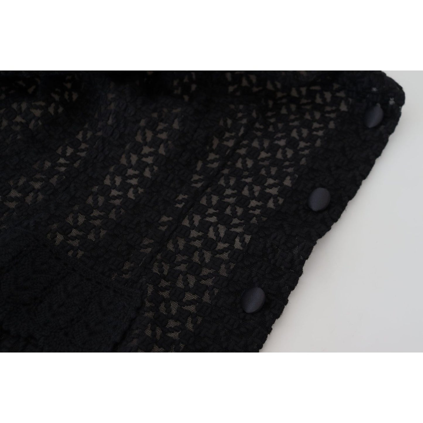 Dolce & Gabbana Black Wool Knitted Button Down Collar Jacket JKT3482 - 40