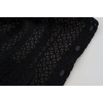 Dolce & Gabbana Black Wool Knitted Button Down Collar Jacket JKT3482 - 40