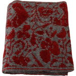 GF Ferre Red Grey Knitted Wrap Warmer Womens Shawl Scarf MS6833