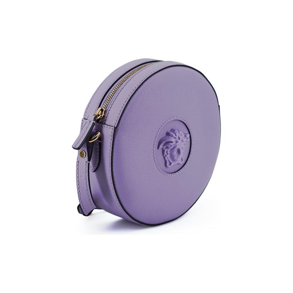 Versace Elegant Purple Round Shoulder Bag 8052045849146